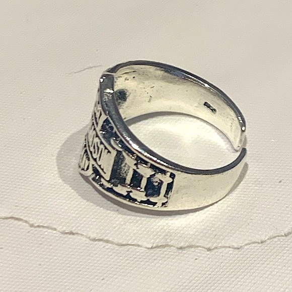 HARLEY DAVIDSON motorcycle company silver tone unisex ring - Picture 8 of 11